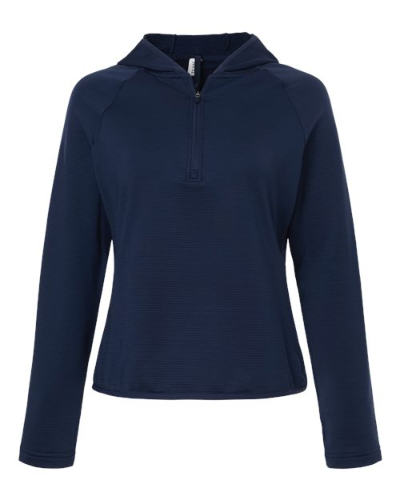 Team 365 TT200W Women's Qualify Quarter-Zip Hooded Pullover