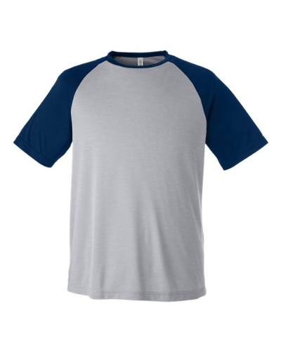 Team 365 TT62 Unisex Zone Colorblock Raglan T-Shirt by Team 365