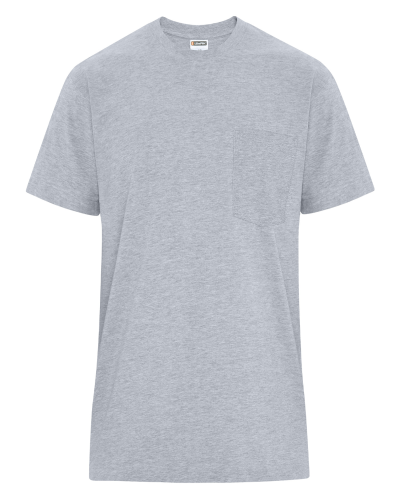 ATC WERK250P Werk Heavyweight Ring Spun Cotton Pocket Tee in Athletic Grey** - Custom Printing Available