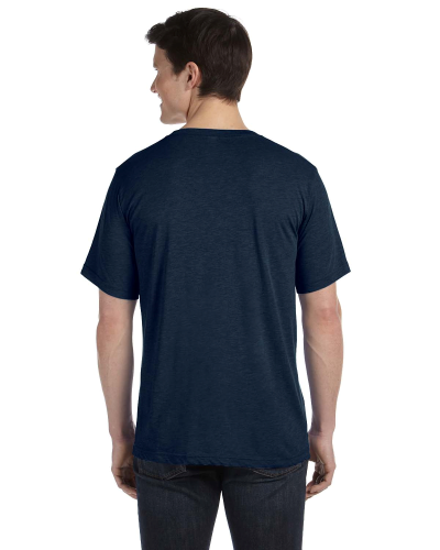 Unisex Triblend Short-Sleeve V-Neck T-Shirt back Thumb Image