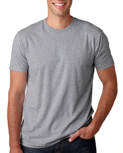 Next Level 3600 - Premium Fitted Crew (Heather Gray)