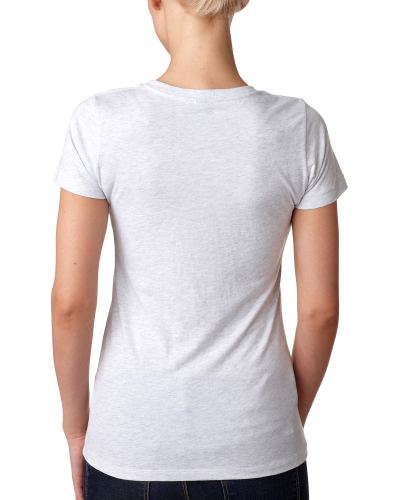 Next Level 6710 in HEATHER WHITE - Back View