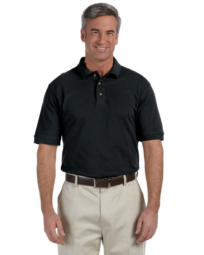 Harriton Ringspun Cotton Pique Polo