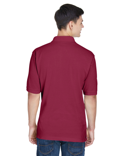 Harriton M265 in Wine - Back View