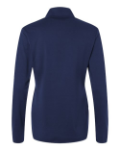 WOMEN'S Textured Stripe Quarter-Zip Pullover Back Thumbnail | Custom Apparel Canada