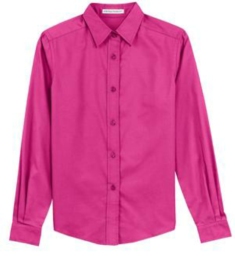Coal Harbour® Ladies' Long Sleeve Easy Care Shirt front Image