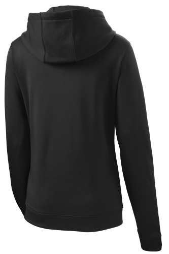 Ladies Performance Fleece Zip Hooded Sweatshirt back Thumb Image