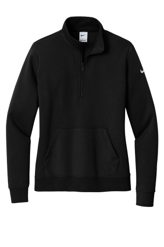 Custom Nike Ladies Club Fleece Sleeve Swoosh 1/2-Zip NKDX6720 | Nike NKDX6720 | Screen Printing & Embroidery Canada